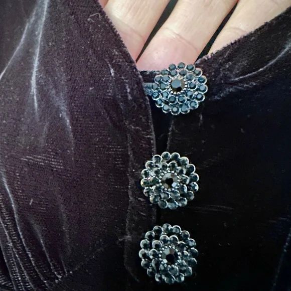 🖤 NWT The Kooples Black Velvet Short Sleeve Midi Dress | $445 Retail! - Picture 8 of 10